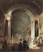 view of the grande galerie of the louvre Patrick Henry Bruce
